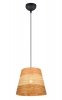 Lampa wisząca pleciona z przędzy brązowa owalna boho rystykalna industrialna minimalistyczna nad stół do salonu sypialni JOELINE R31731926 Rl